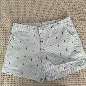 Market & Spruce Striped Shorts with Red Accents